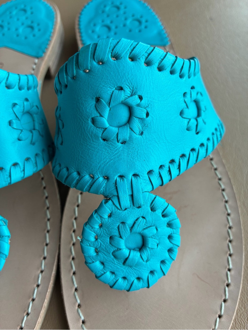Jack Rogers “Jack” Leather Thong Sandals - Picture 7 of 8